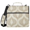 thumbnail image 1 of FORMRS Zipper Binder with Shoulder Strap 2-inch Ring 500 Sheet Capacity File Bag, Light Brown Pattern, 1 of 5