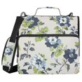thumbnail image 1 of FORMRS Zipper Binder with Shoulder Strap 2-inch Ring 500 Sheet Capacity File Bag, Light Floral Pattern, 1 of 5
