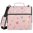 thumbnail image 1 of FORMRS Zipper Binder with Shoulder Strap 1.5-inch Ring 500 Sheet Capacity File Bag, Love in The Air, 1 of 5