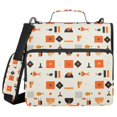 thumbnail image 1 of FORMRS Zipper Binder with Shoulder Strap 2-inch Ring 500 Sheet Capacity File Bag, Minimalist Geometric Pattern, 1 of 5