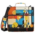 thumbnail image 1 of FORMRS Zipper Binder with Shoulder Strap 2-inch Ring 500 Sheet Capacity File Bag, Modern Cocktails, 1 of 5