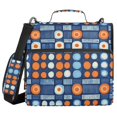 thumbnail image 1 of FORMRS Zipper Binder with Shoulder Strap 1.5-inch Ring 500 Sheet Capacity File Bag, Modern Color Circle, 1 of 5