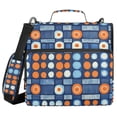 thumbnail image 1 of FORMRS Zipper Binder with Shoulder Strap 2-inch Ring 500 Sheet Capacity File Bag, Modern Color Circle, 1 of 5