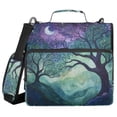 thumbnail image 1 of FORMRS Zipper Binder with Shoulder Strap 2-inch Ring 500 Sheet Capacity File Bag, Moonlight Forest, 1 of 5