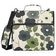 thumbnail image 1 of FORMRS Zipper Binder with Shoulder Strap 2-inch Ring 500 Sheet Capacity File Bag, Navy Flower, 1 of 5