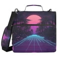 thumbnail image 1 of FORMRS Zipper Binder with Shoulder Strap 2-inch Ring 500 Sheet Capacity File Bag, Night Neon Road, 1 of 5