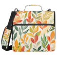 thumbnail image 1 of FORMRS Zipper Binder with Shoulder Strap 2-inch Ring 500 Sheet Capacity File Bag, Orange Autumn Leaves, 1 of 5