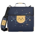 thumbnail image 1 of FORMRS Zipper Binder with Shoulder Strap 2-inch Ring 500 Sheet Capacity File Bag, Orange Cat Planet, 1 of 5