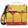 thumbnail image 1 of FORMRS Zipper Binder with Shoulder Strap 2-inch Ring 500 Sheet Capacity File Bag, Orange Cocktails, 1 of 5