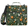 thumbnail image 1 of FORMRS Zipper Binder with Shoulder Strap 2-inch Ring 500 Sheet Capacity File Bag, Orange Flowers, 1 of 5