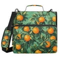 thumbnail image 1 of FORMRS Zipper Binder with Shoulder Strap 1.5-inch Ring 500 Sheet Capacity File Bag, Orange Tree Pattern, 1 of 5