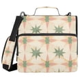 thumbnail image 1 of FORMRS Zipper Binder with Shoulder Strap 2-inch Ring 500 Sheet Capacity File Bag, Pastel Beige Geometric, 1 of 5