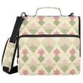 thumbnail image 1 of FORMRS Zipper Binder with Shoulder Strap 2-inch Ring 500 Sheet Capacity File Bag, Pastel Green Geometric, 1 of 5