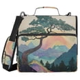 thumbnail image 1 of FORMRS Zipper Binder with Shoulder Strap 2-inch Ring 500 Sheet Capacity File Bag, Pine Tree Rainbow, 1 of 5