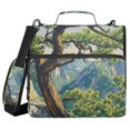 thumbnail image 1 of FORMRS Zipper Binder with Shoulder Strap 2-inch Ring 500 Sheet Capacity File Bag, Pine Tree, 1 of 5