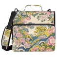 thumbnail image 1 of FORMRS Zipper Binder with Shoulder Strap 2-inch Ring 500 Sheet Capacity File Bag, Pink Floral Wave, 1 of 5