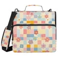 thumbnail image 1 of FORMRS Zipper Binder with Shoulder Strap 2-inch Ring 500 Sheet Capacity File Bag, Pink Floral, 1 of 5