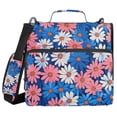 thumbnail image 1 of FORMRS Zipper Binder with Shoulder Strap 2-inch Ring 500 Sheet Capacity File Bag, Pink Flowers Pattern, 1 of 5