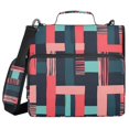 thumbnail image 1 of FORMRS Zipper Binder with Shoulder Strap 2-inch Ring 500 Sheet Capacity File Bag, Pink Geometric, 1 of 5