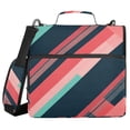 thumbnail image 1 of FORMRS Zipper Binder with Shoulder Strap 2-inch Ring 500 Sheet Capacity File Bag, Pink Geometric, 1 of 5