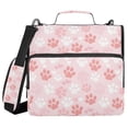 thumbnail image 1 of FORMRS Zipper Binder with Shoulder Strap 2-inch Ring 500 Sheet Capacity File Bag, Pink Paw Pattern, 1 of 5