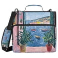 thumbnail image 1 of FORMRS Zipper Binder with Shoulder Strap 2-inch Ring 500 Sheet Capacity File Bag, Pink Window, 1 of 5