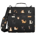 thumbnail image 1 of FORMRS Zipper Binder with Shoulder Strap 2-inch Ring 500 Sheet Capacity File Bag, Pixel Cat, 1 of 5