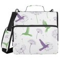 thumbnail image 1 of FORMRS Zipper Binder with Shoulder Strap 1.5-inch Ring 500 Sheet Capacity File Bag, Purple Birds, 1 of 5