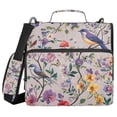 thumbnail image 1 of FORMRS Zipper Binder with Shoulder Strap 2-inch Ring 500 Sheet Capacity File Bag, Purple Floral Pattern, 1 of 5