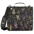 thumbnail image 1 of FORMRS Zipper Binder with Shoulder Strap 2-inch Ring 500 Sheet Capacity File Bag, Purple Floral Pattern, 1 of 5