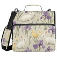thumbnail image 1 of FORMRS Zipper Binder with Shoulder Strap 1.5-inch Ring 500 Sheet Capacity File Bag, Purple Floral Rabbit, 1 of 5