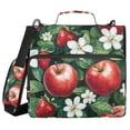 thumbnail image 1 of FORMRS Zipper Binder with Shoulder Strap 2-inch Ring 500 Sheet Capacity File Bag, Red Apple Pattern, 1 of 5