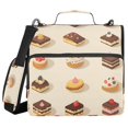 thumbnail image 1 of FORMRS Zipper Binder with Shoulder Strap 2-inch Ring 500 Sheet Capacity File Bag, Red Cakes, 1 of 5