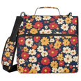 thumbnail image 1 of FORMRS Zipper Binder with Shoulder Strap 2-inch Ring 500 Sheet Capacity File Bag, Red Floral, 1 of 5