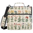 thumbnail image 1 of FORMRS Zipper Binder with Shoulder Strap 2-inch Ring 500 Sheet Capacity File Bag, Red Floral, 1 of 5