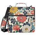 thumbnail image 1 of FORMRS Zipper Binder with Shoulder Strap 2-inch Ring 500 Sheet Capacity File Bag, Red Flowers Pattern, 1 of 5