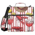 thumbnail image 1 of FORMRS Zipper Binder with Shoulder Strap 2-inch Ring 500 Sheet Capacity File Bag, Red Lobster, 1 of 5