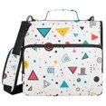 thumbnail image 1 of FORMRS Zipper Binder with Shoulder Strap 2-inch Ring 500 Sheet Capacity File Bag, Red Simple Shapes, 1 of 5