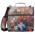 thumbnail image 1 of FORMRS Zipper Binder with Shoulder Strap 2-inch Ring 500 Sheet Capacity File Bag, Red Vibrant Flowers, 1 of 5