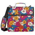 thumbnail image 1 of FORMRS Zipper Binder with Shoulder Strap 1.5-inch Ring 500 Sheet Capacity File Bag, Red Whimsical Floral, 1 of 5