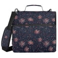thumbnail image 1 of FORMRS Zipper Binder with Shoulder Strap 2-inch Ring 500 Sheet Capacity File Bag, Red and White Fireworks Pattern, 1 of 5