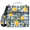 thumbnail image 1 of FORMRS Zipper Binder with Shoulder Strap 2-inch Ring 500 Sheet Capacity File Bag, Retro Beige Lemon, 1 of 5