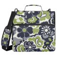 thumbnail image 1 of FORMRS Zipper Binder with Shoulder Strap 2-inch Ring 500 Sheet Capacity File Bag, Retro Floral Pattern, 1 of 5