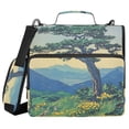 thumbnail image 1 of FORMRS Zipper Binder with Shoulder Strap 2-inch Ring 500 Sheet Capacity File Bag, Retro Mountain, 1 of 5