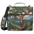 thumbnail image 1 of FORMRS Zipper Binder with Shoulder Strap 2-inch Ring 500 Sheet Capacity File Bag, Retro Pine Tree, 1 of 5