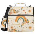 thumbnail image 1 of FORMRS Zipper Binder with Shoulder Strap 2-inch Ring 500 Sheet Capacity File Bag, Retro Rainbow, 1 of 5