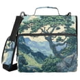 thumbnail image 1 of FORMRS Zipper Binder with Shoulder Strap 2-inch Ring 500 Sheet Capacity File Bag, Retro Tree, 1 of 5