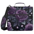 thumbnail image 1 of FORMRS Zipper Binder with Shoulder Strap 1.5-inch Ring 500 Sheet Capacity File Bag, Roses and Pearls, 1 of 5