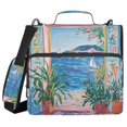 thumbnail image 1 of FORMRS Zipper Binder with Shoulder Strap 2-inch Ring 500 Sheet Capacity File Bag, Seaside Door, 1 of 5