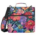 thumbnail image 1 of FORMRS Zipper Binder with Shoulder Strap 2-inch Ring 500 Sheet Capacity File Bag, Serene Floral Pattern, 1 of 5
